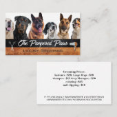 Hunde | Pflegewerkzeuge Visitenkarte (Vorne/Hinten)