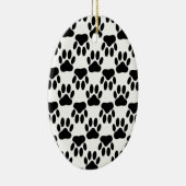 Hunde-Pfosten nach oben und unten Keramik Ornament (Rechts)