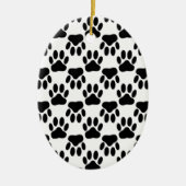 Hunde-Pfosten nach oben und unten Keramik Ornament (Vorne)