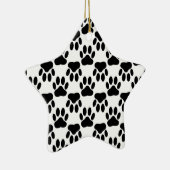 Hunde-Pfosten nach oben und unten Keramik Ornament (Rechts)