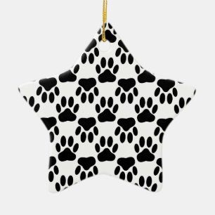 Hunde-Pfosten nach oben und unten Keramik Ornament