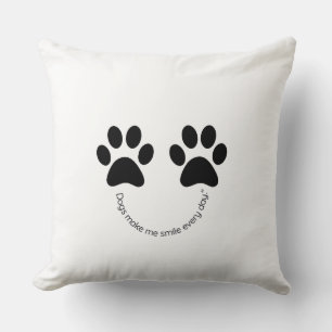 Hunde Pfoten Print Kissen Hunde lassen mich jeden