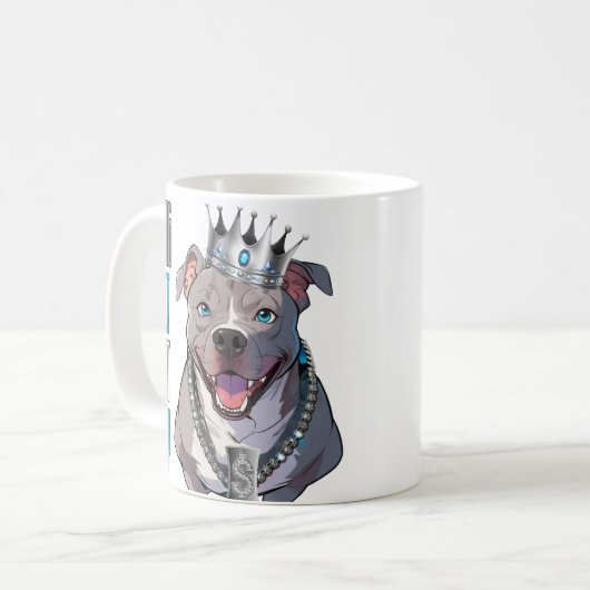 Hunde Pitbull "Sein als Pit Ain't Easy" Klassische Kaffeetasse (Vorderseite Links)