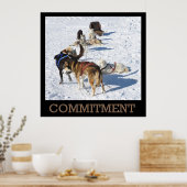 Hunde-Plakat für Verpflichtungen Poster (Küche)