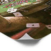 Hunde Poker Beileid spielen - Cassius Coolidge Poster (Ecke)