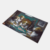 Hunde Poker Cassius Marcellus Coolidge 1894 Fußmatte (Schrägansicht)