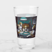 Hunde Poker Cassius Marcellus Coolidge 1894 Glas (Rückseite)