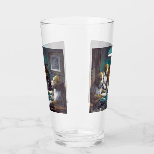 Hunde Poker Cassius Marcellus Coolidge 1894 Glas (Rechts)