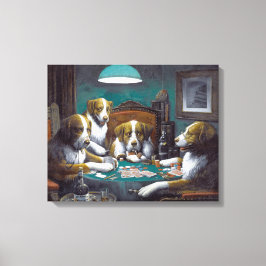 Hunde Poker Cassius Marcellus Coolidge 1894 Leinwanddruck