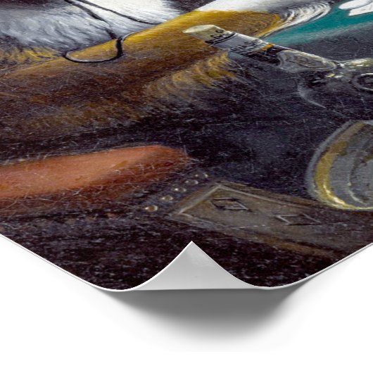 Hunde Poker Cassius Marcellus Coolidge 1894 Poster (Ecke)