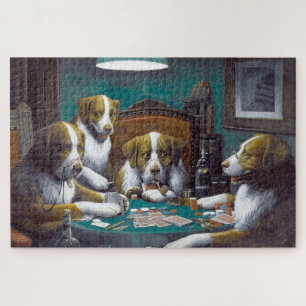 Hunde Poker Cassius Marcellus Coolidge 1894 Puzzle