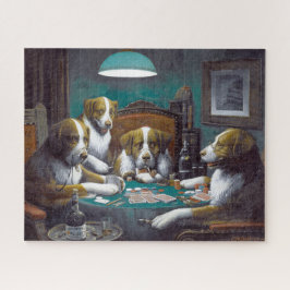 Hunde Poker Cassius Marcellus Coolidge 1894 Puzzle