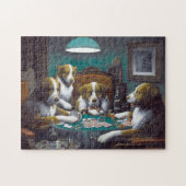 Hunde Poker Cassius Marcellus Coolidge 1894 Puzzle (Horizontal)