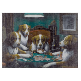 Hunde Poker Cassius Marcellus Coolidge 1894 Schneidebrett