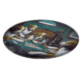 Hunde Poker Cassius Marcellus Coolidge 1894 Schneidebrett (Ecke)