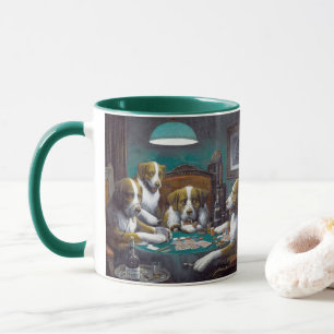 Hunde Poker Cassius Marcellus Coolidge 1894 Tasse