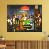 Hunde Poker Mauer Kunst Leinwanddruck (Insitu (Wohnzimmer))