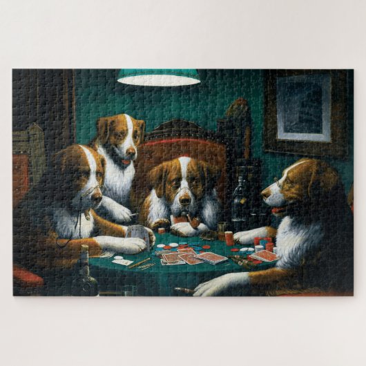 Hunde-Poker-Spiel Puzzle (Horizontal)