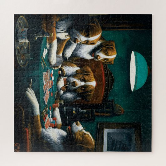 Hunde-Poker-Spiel Puzzle (Horizontal)