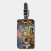 Hunde Poker von C.M. Coolidge Gepäckanhänger (Vorderseite vertikal)