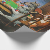 Hunde Poker von C.M. Coolidge Geschenkpapier (Ecke)