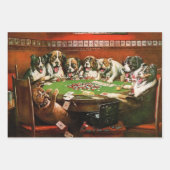 Hunde Poker von C.M. Coolidge Geschenkpapier Set (Vorderseite 3)