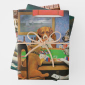 Hunde Poker von C.M. Coolidge Geschenkpapier Set (Beispiel)