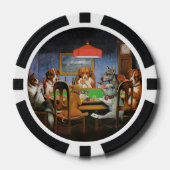 Hunde Poker von C.M. Coolidge Pokerchips (Vorderseite)