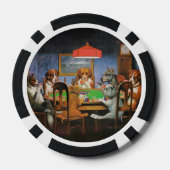 Hunde Poker von C.M. Coolidge Pokerchips (Rückseite)