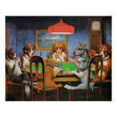Hunde Poker von C.M. Coolidge Poster (Vorderseite)
