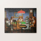 Hunde Poker von C.M. Coolidge Puzzle (Horizontal)