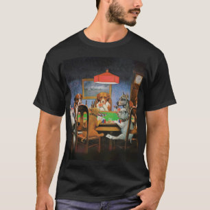 Hunde Poker von C.M. Coolidge T-Shirt