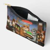 Hunde Poker von C.M. Coolidge Zubehörtasche (Offen)