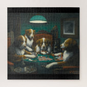 Hunde Poker von Marcellus Coolidge Puzzle (Vertikal)