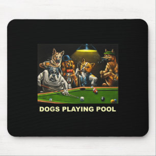 Hunde Poolbillard Kunst, Dichtung und Musik Puppie Mousepad