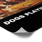 Hunde Poolbillard Kunst, Dichtung und Musik Puppie Poster (Ecke)