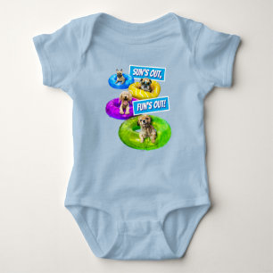 Hunde-Poolparty Baby Strampler