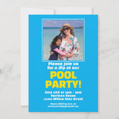 Hunde-Poolparty Einladung (Rückseite)