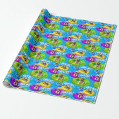 Hunde-Poolparty Geschenkpapier (Ungerollt)