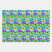 Hunde-Poolparty Geschenkpapier Set (Vorderseite 3)