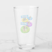 Hunde-Poolparty Glas (Rückseite)