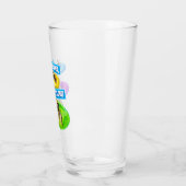 Hunde-Poolparty Glas (Links)
