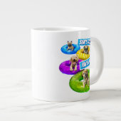 Hunde-Poolparty Jumbo-Tasse (Vorderseite Rechts)