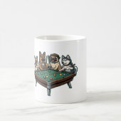 Hunde-Poolparty Kaffeetasse (Mittel)