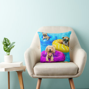 Hunde-Poolparty Kissen