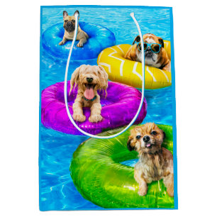 Hunde-Poolparty Mittlere Geschenktüte