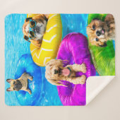 Hunde-Poolparty Sherpadecke (Vorderseite (Horizontal))