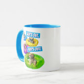 Hunde-Poolparty Tasse (Vorderseite Links)