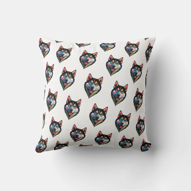 Hunde Pop Art Kissen (Rückseite)