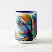 Hunde Pop Art Tasse (Zentrum)